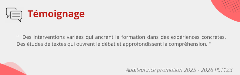 Témoignage PST123 2025-2026